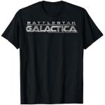 Battlestar Galactica Metallic Title Logo Maglietta