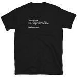 BAWANG Joe Strummer Quote Unisex T-Shirt Black M