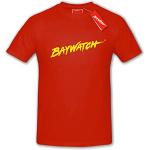 Baywatch® T-shirt in cotone rosso, Rosso, S