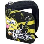 Portafogli neri con cerniera per Donna Spongebob 