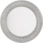 Specchi rotondi argentati in metallo diametro 80 cm Beliani 