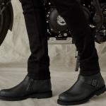 Stivali vintage neri numero 43 di pelle moto Belstaff Trialmaster 
