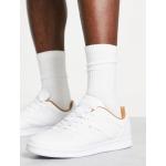 Ben Sherman - Sneakers minimal stringate bianche e beige-Bianco
