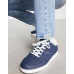 Ben Sherman - Sneakers minimal stringate blu navy con interno bianco