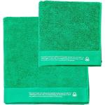 Asciugamani scontati verdi 50x90 di cotone sostenibili lavabili in lavatrice da bagno United Colors of Benetton 