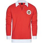 Benfica Eusébio SL 60's Sweat Sweatshirt, Uomo, Uomo, LJ00776, Rosso/Bianco, L