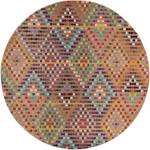 Tappeti moderni scontati multicolore in polipropilene rotondi diametro 120 cm 