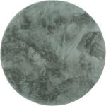 Tappeti moderni menta in poliestere rotondi diametro 80 cm 