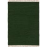 Tappeti shaggy scontati verde scuro di lana 