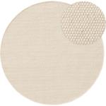 Passatoie scontate bianche di lana rotonde diametro 150 cm 