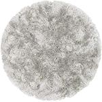 Tappeti moderni grigi in poliestere tinta unita rotondi diametro 150 cm Benuta 