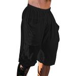 Pantaloni casual neri L taglie comode di cotone per l'estate da jogging per Uomo 