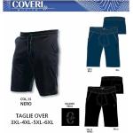 Pantaloni neri 3 XL taglie comode di cotone con elastico per Uomo Enrico Coveri 