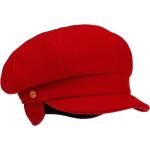 Cappelli invernali 54 rossi di cotone tinta unita traspiranti per Donna Mayser 
