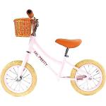 Biciclette rosa 12 pollici di pelle per bambini 
