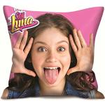 BETA SERVICE – Soy Luna, cuscino 2 motivi, mobili per bambini, Colore: rosa., 35 x 35 cm
