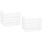 Set asciugamani bianco 30x50 di spugna 
