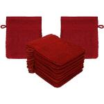 Asciugamani rosso rubino di spugna 10 pezzi da bagno 
