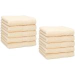 Set asciugamani beige 30x30 di cotone 