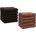 Set asciugamani marrone scuro 30x30 