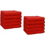 Set asciugamani rosso 30x30 di cotone 