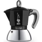 Bialetti - Moka a induzione, caffettiera moka, adatta a tutti i tipi di piani cottura, 4 tazze di caffè espresso (150 ml), nero