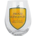 Bicchieri trasparenti di vetro Harry Potter Hufflepuff 