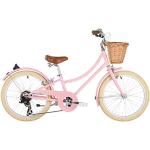 Bici rosa 24 pollici con rotelle per bambini 