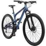 BIKESTAR MTB Mountain Bike Sospensione Completa in Alluminio, Freni a Disco, 29" | Bicicletta MTB Telaio 17.5" Cambio Shimano a 21 velocità | Blu