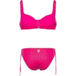 Bikini rosa a tema fenicottero con ferretto per Donna Simona Barbieri 