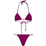 Bikini viola in poliammide a triangolo per Donna 