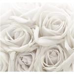 Bilderwelten Carta da parati - White Roses - Carta da Parati Quadrata Fotomurali tessuto non tessuto Fotomurale tappezzeria 3D murale design moderna, Dimensione AxL: 336cm x 336cm
