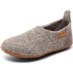 Pantofole larghezza E grigie numero 31 di feltro traspiranti per bambini Bisgaard 