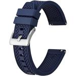 Cinturini orologi eleganti blu scuro di gomma per Uomo con cinturino in caucciù 