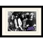 Black Sabbath "Photo Montato e Stampa con Cornice, Multicolore, 30 x 40 cm