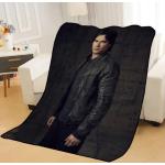 BLAKIN The Vampire Diaries, coperta Damon Ian Somerhalder, morbida coperta da viaggio per casa/divano/ufficio (8,130 x 150 cm)