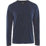 Magliette & T-shirt blu navy XXL taglie comode oeko-tex sostenibili manica lunga con scollo rotondo per Donna Blakläder 