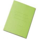 Confezione 50 pz Cartella verde in cartoncino con alette senza elastico