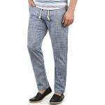 BLEND Bonavo Pantaloni di Lino Pantaloni Panno da Uomo in Cotone 100% Regular- Fit, Taglia:XL, Colore:Navy (70230)