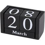 Calendari mensili neri di legno 