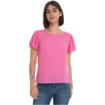 Camicie Oxford rosa L in poliestere mezza manica per Donna Liu Jo Rosa 