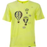 Magliette & T-shirt casual giallo fluo ricamate per Uomo BOB 