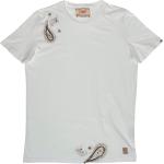 Magliette & T-shirt scontate casual bianche L di cotone a girocollo con scollo rotondo per Uomo BOB 