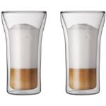 Bicchieri trasparenti di vetro con doppio fondo da tè Bodum 