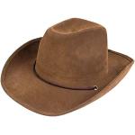 Boland 04351 - Cappello Utah per adulti, in finta pelle, marrone scuro, cappello da cowboy, cappello western, cowboy, ranger, wild west, festa a tema, carnevale
