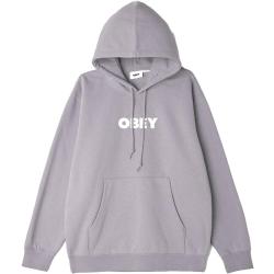 Bold Obey Heavyweight Terry Pullover Hood Purple Paste - L