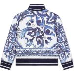 Felpe blu a righe manica lunga con zip per Donna Dolce&Gabbana Dolce 