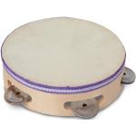 Bontempi-RhythmBeats: Tamburello con Cimbali per Esplorare Ritmi e Suoni Coinvolgenti, 190x45x190 mm, Colore Marrone Chiaro, TMW 18.2