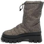 Borbonese Scarpe donna stivale ankle boots in tessuto OP natural D24BO01 6DZ926 37