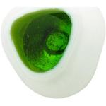 Orecchini anallergici verdi di vetro 